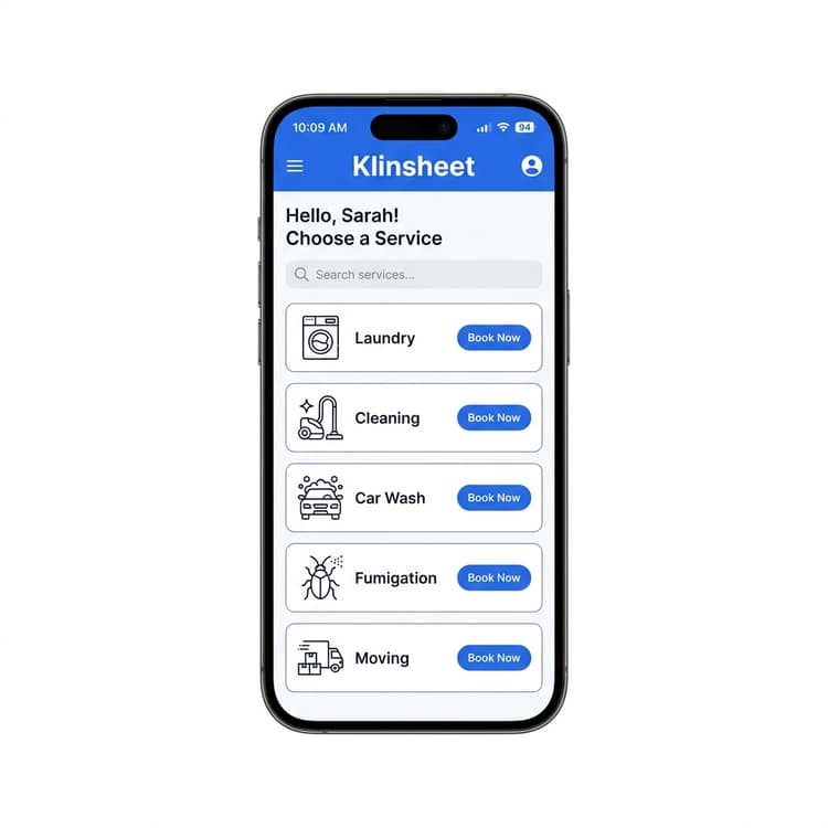 Klinsheet mobile app
