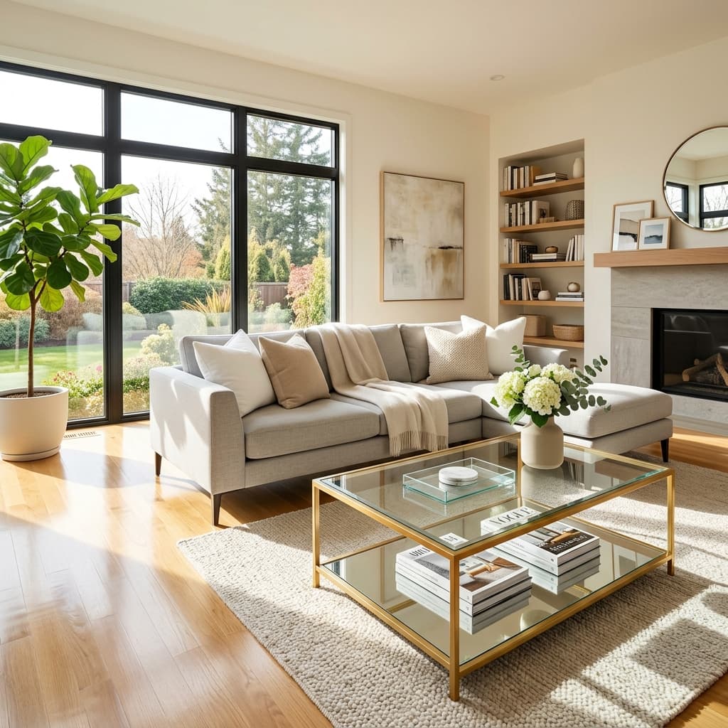 Clean modern interior
